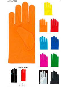 Guantes cortos colores adulto