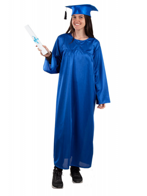 Toga de graduado para adulto azul